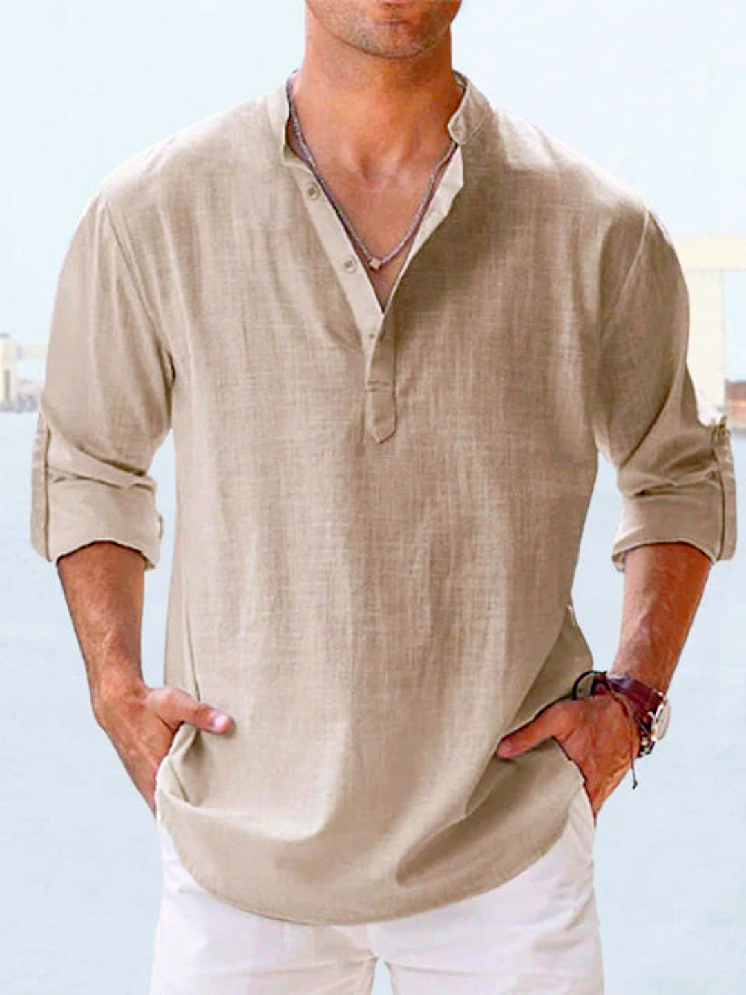 Lariveau™ | Chemise Décontractée en Lin Naturel
