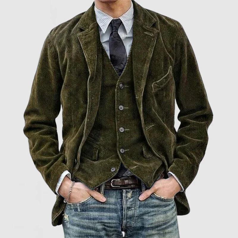 Dervaux™ | Veste et Gilet Vintage Élégance