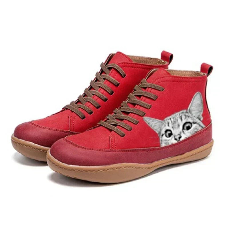Morel™ | Stivaletti en cuir pour passionnés de chats