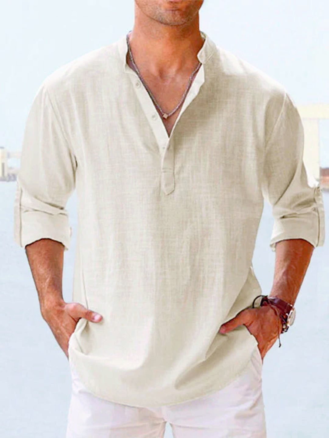 Lariveau™ | Chemise Décontractée en Lin Naturel