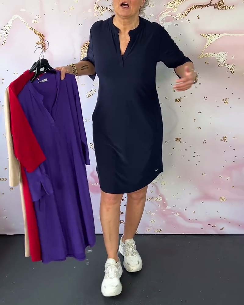 Larocque™ | Robe Décontractée à Col en V