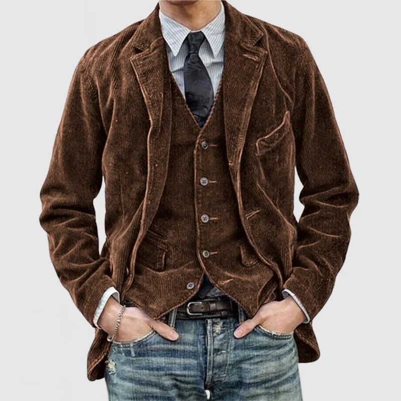 Dervaux™ | Veste et Gilet Vintage Élégance